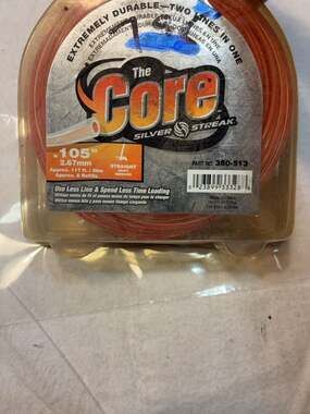 The Core Silver Streak .105" Trimmer Line 117 ft Round 2.67mm